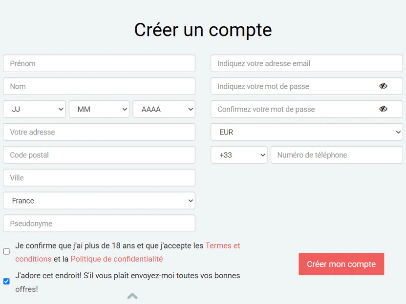 stakes casino création de compte